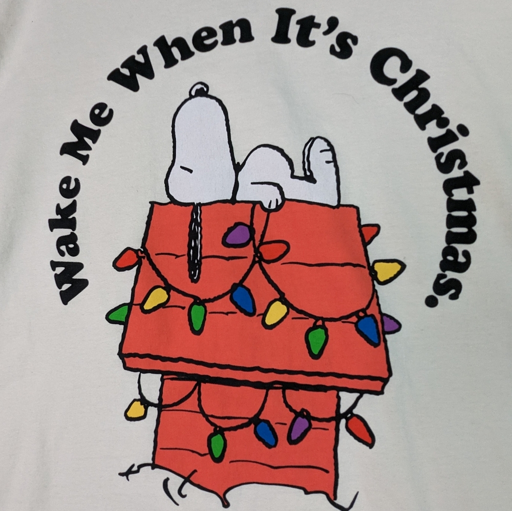 Snoopy Christmas Holiday Long Sleeve Tshirt M
